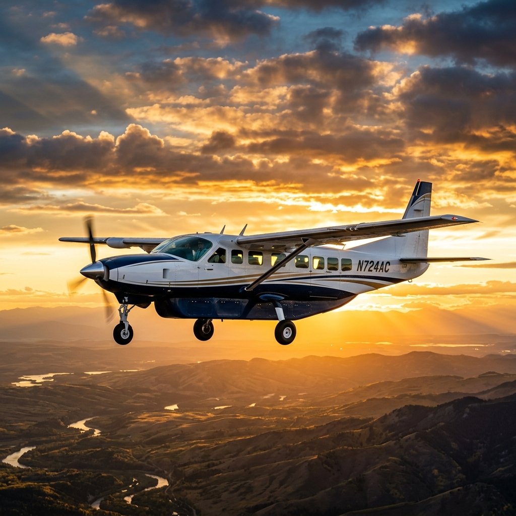 Cessna Caravan em operação cinematográfica